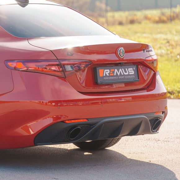 REMUS Performance Exhaust System Axle-back exhaust system L/R for Alfa Romeo Giulia Veloce, incl. EC homologation - MODE Auto Concepts