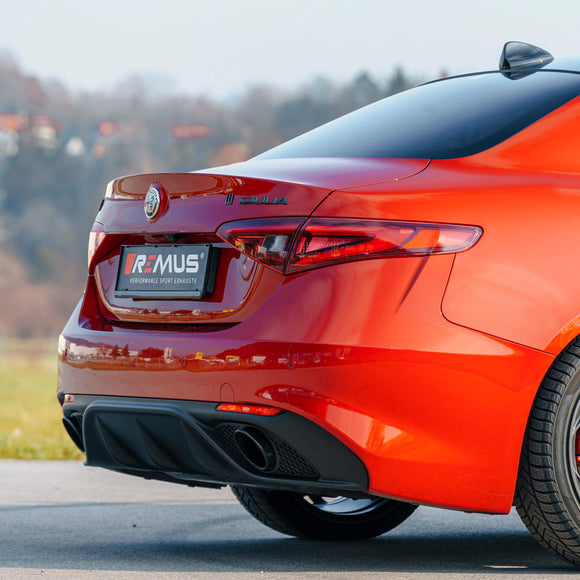REMUS Performance Exhaust System Axle-back exhaust system L/R for Alfa Romeo Giulia Veloce, incl. EC homologation - MODE Auto Concepts