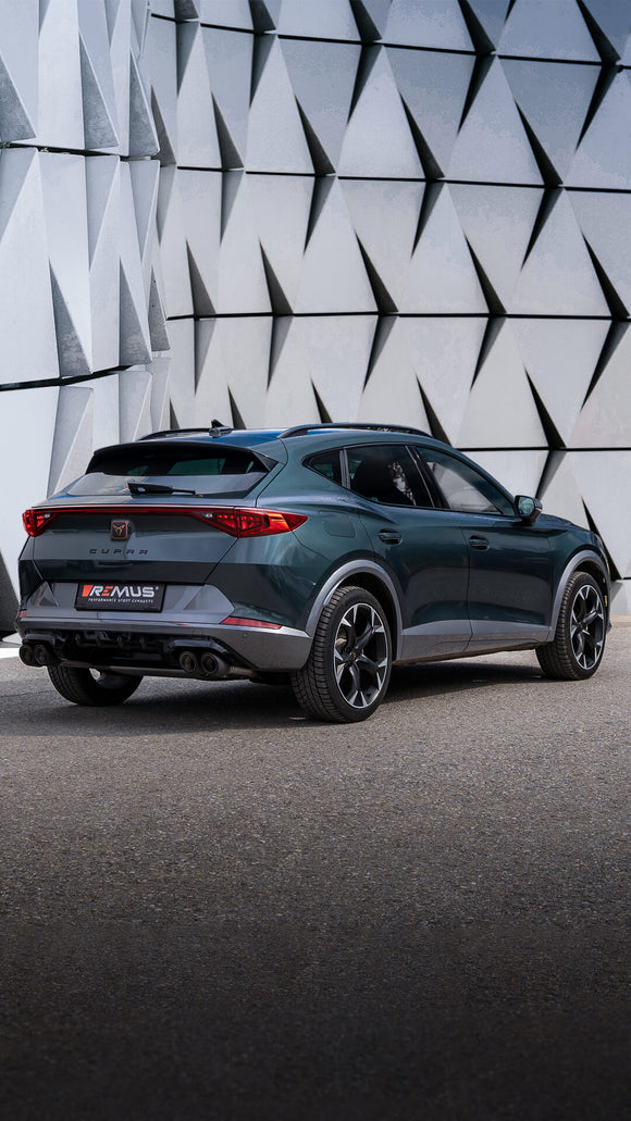 REMUS Performance Exhaust System Axle-back Sport exhaust CUPRA Formentor 2.0l TSI, 140kW DSG, centered (absorption principle) incl. (EC-) approval - MODE Auto Concepts