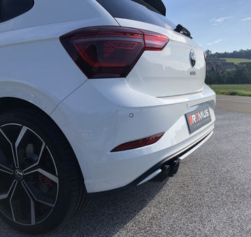 REMUS Performance Exhaust System Axle-back Sport exhaust left-system VW POLO GTI, Original tube Ø 60 mm - REMUS tube Ø 65 mm, incl. (EC-) approval - MODE Auto Concepts