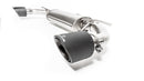 REMUS Performance Exhaust System Axle-back-system dual L/R, for original rear skirt: Sport exhaust centered dual with connection tube, Original tube Ø 65 mm - REMUS tube Ø 70 mm, incl. (EEC-) approval - MODE Auto Concepts