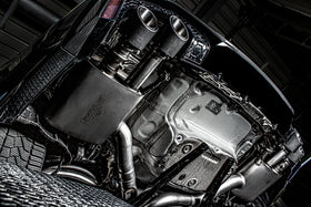 REMUS Performance Exhaust System Exhaust Audi RS6 / RS7 RACING-GPF-Back-System L/R: RACING sport silencer with 1 integrated flap each, RACING front silencer spare pipe and RACING middle silencer spare pipe, NO EC TYPE APPROVAL - MODE Auto Concepts