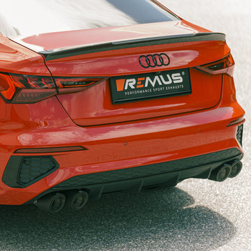 REMUS Performance Exhaust System Exhaust Audi S3 8Y Sedan, Sport Axle-back system incl. (EEC-) approval - MODE Auto Concepts