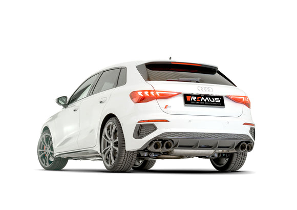REMUS Performance Exhaust System Exhaust Audi S3 Sportback 8Y Sport GPF-Back style system, incl. (EEC-) approval - MODE Auto Concepts