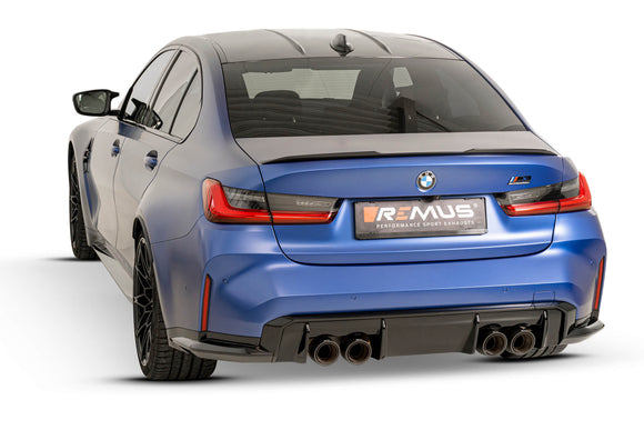 REMUS Performance Exhaust System Exhaust BMW M3/G80/G81 M4/G82 & Competition SPORT Rear Secondary Cat-Back-System, No (ECE-) approval - MODE Auto Concepts