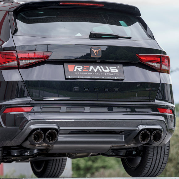 REMUS Performance Exhaust System Exhaust CUPRA Ateca Facelift GPF-back style system L/R quad flow, incl. (EEC-) approval - MODE Auto Concepts