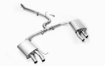 REMUS Performance Exhaust System Exhaust GOLF VIII (8) R Wagon/Estate Sport GPF-back style exhaust L/R (absorption principle with selectable tail pipes) VARIANT, 4MOTION, incl. EC approval - MODE Auto Concepts