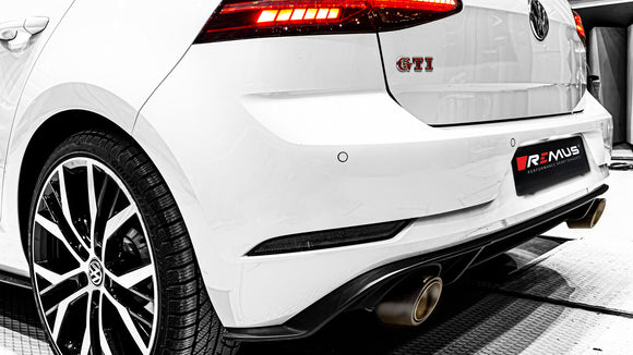 REMUS Performance Exhaust System Exhaust GPF-back style system quad for VW Golf VII Facelift AU 2.0l TSI, GTI Performance Facelift incl. (EEC-) approval - MODE Auto Concepts