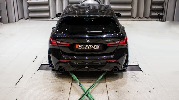 REMUS Performance Exhaust System Exhaust RACING GPF-back BMW M135i F40, NO EC TYPE APPROVAL - MODE Auto Concepts