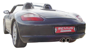 REMUS Performance Exhaust System Exhaust RACING stainless steel sport style for Porsche Boxster 987, Cayman and Cayman S,no catalytic convertor, without homologation - MODE Auto Concepts