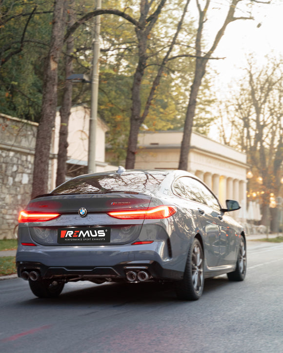 REMUS Performance Exhaust System Exhaust SPORT/RACE Cat-back BMW M235i xDrive, Type F44, NO EC TYPE APPROVAL - MODE Auto Concepts