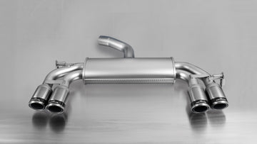 REMUS Performance Exhaust System Exhaust VW Scirocco sport style exhaust with left/right each 2 tail pipes Ø 84 mm Carbon Race, with EEC homologation - MODE Auto Concepts