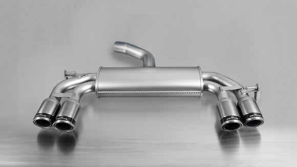 REMUS Performance Exhaust System Exhaust VW Scirocco sport style exhaust with left/right each 2 tail pipes Ø 84 mm Carbon Race, with EEC homologation - MODE Auto Concepts