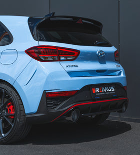 REMUS Performance Exhaust System GPF-back-system for Hyundai i30N Performance (with tail pipes), incl. EC homologation - MODE Auto Concepts