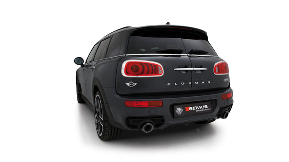 REMUS Performance Exhaust System Mini F54 Cooper S Cat-back exhaust system with LHS ACTUATOR with integrated valve(left side), incl. EEC homologation - MODE Auto Concepts