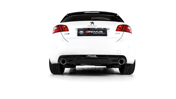 REMUS Performance Exhaust System Peugeot 308 GTI facelift 1.6l RACING style Cat-back-exhaust system upgrade. No (EC-) APPROVAL - MODE Auto Concepts