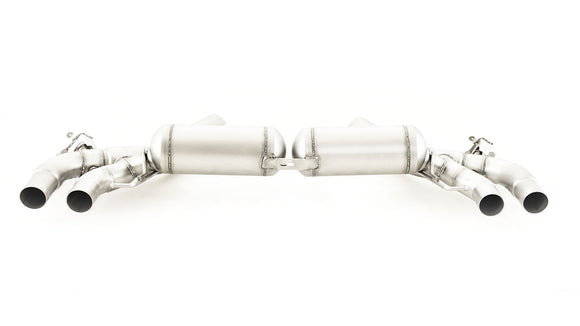 REMUS Performance Exhaust System RACING axle-back-system BMW M5 F90 xDrive 4.4l V8 L/R, stainless steel, with integrated valves, NO (EC-) APPROVAL - MODE Auto Concepts
