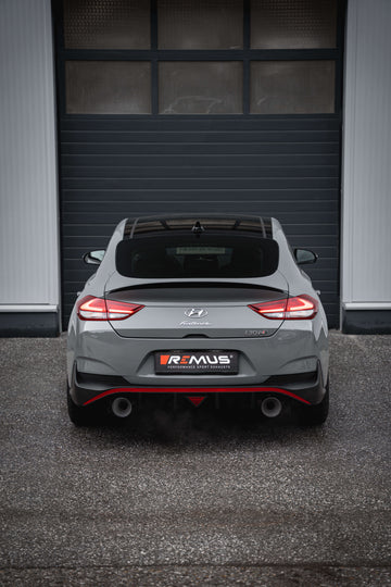 REMUS Performance Exhaust System Racing Cat-back-system L/R, Sport Exhaust Hyundai i30 Fastback N Performance, NO (EC-) approval - MODE Auto Concepts