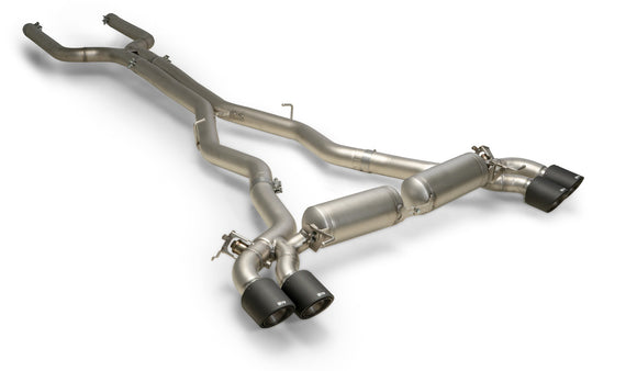 REMUS Performance Exhaust System RACING Cat-Back-System L/R, stainless steel with integrated valves for BMW M8 Competition / Gran Coupe, NO (EC-) approval - MODE Auto Concepts