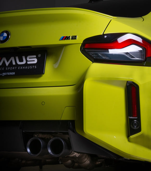 REMUS Performance Exhaust System RACING Downpipe-back exhaust system for BMW M2 G87 (with selectable tail pipes) , NO EC type approval - MODE Auto Concepts