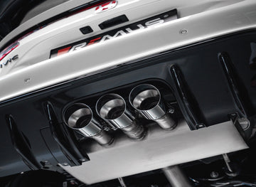 REMUS Performance Exhaust System Racing Downpipe-back Remus exhaust system Honda Civic Type-R, FL5 centered Exhaust (absorption principle) No EC approval - MODE Auto Concepts