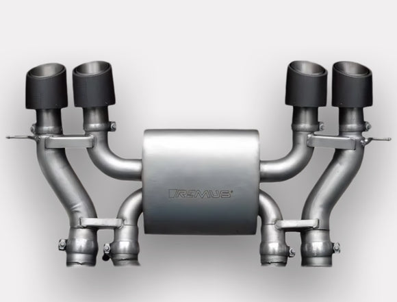 REMUS Performance Exhaust System SPORT Axle-Back exhaust system for BMW M2 G87 (absorption principle with selectable tail pipes) , incl. EC approval - MODE Auto Concepts