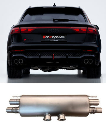 REMUS Performance Exhaust System Sport exhaust centered (absorpion principle) for L/R system - MODE Auto Concepts
