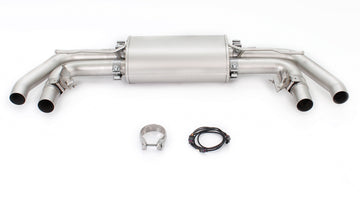 REMUS Performance Exhaust System sport exhaust centered for left/right system (selectable tail pipes), with 2 integrated valves - MODE Auto Concepts
