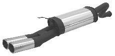 REMUS Performance Exhaust System sport exhaust with 2 tail pipes 92x78 mm - MODE Auto Concepts