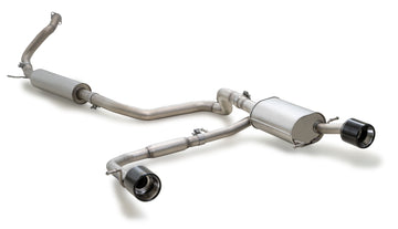 REMUS Performance Exhaust System Suzuki Swift Sport Hybrid and Boosterjet Cat-Back Exhaust System incl 2 tail pipes Ø 115 mm Black Stainless steel, angled rolled, incl. (EC-) approval - MODE Auto Concepts