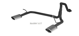REMUS Performance Exhaust System tube with left/right each 1 tail pipe 138x90 mm angled rolled embossed - MODE Auto Concepts