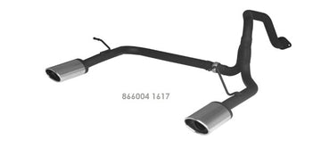 REMUS Performance Exhaust System tube with left/right each 1 tail pipe 138x90 mm angled rolled embossed - MODE Auto Concepts
