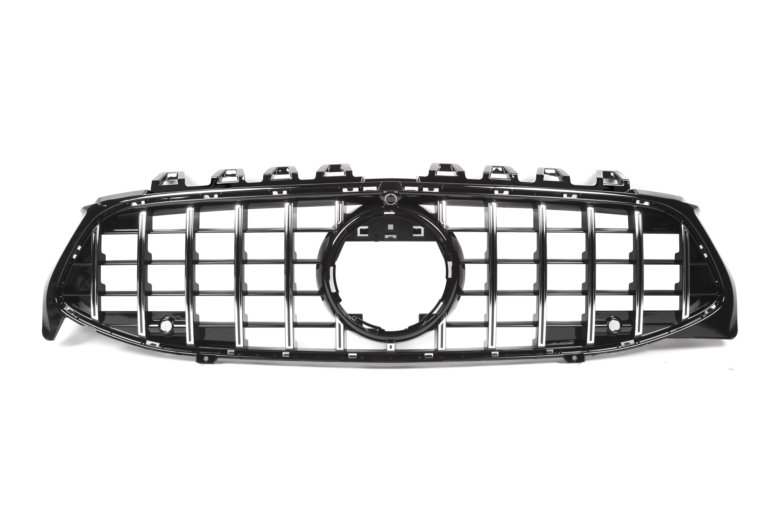 Zero Offset  AMG Panamericana Style Grille for Mercedes CLA Class C118 19+ - Silver - MODE Auto Concepts