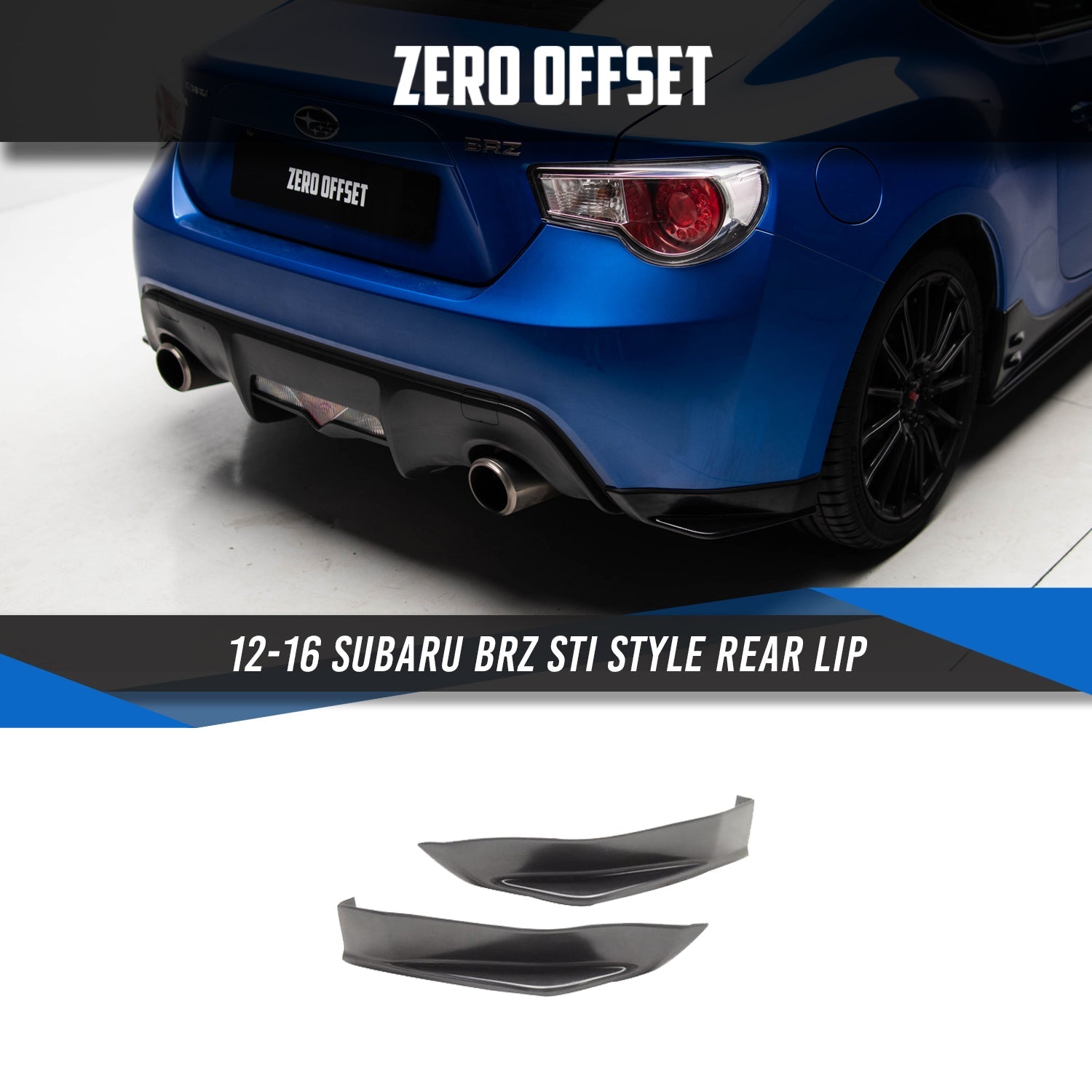 Zero Offset  STI Style Rear Pods for 12-16 Toyota 86 (ZN6)/12-21 Subaru BRZ (ZC6) - MODE Auto Concepts