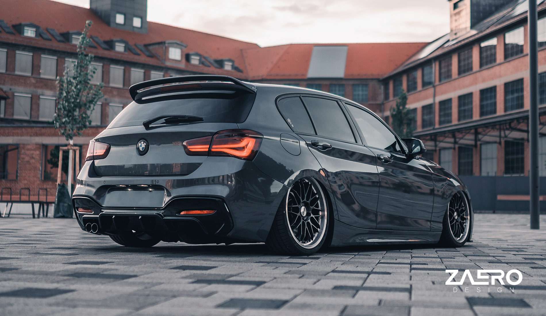 Zaero Designs  EVO-1 Diffuser for BMW 1 Series F20 (LCI) 16-19 [Single Exit] - MODE Auto Concepts