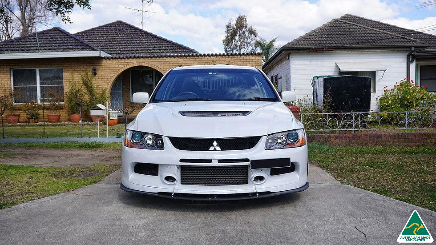 Lancer Evolution IX Front Lip Splitter With Support Rods - MODE Auto Concepts