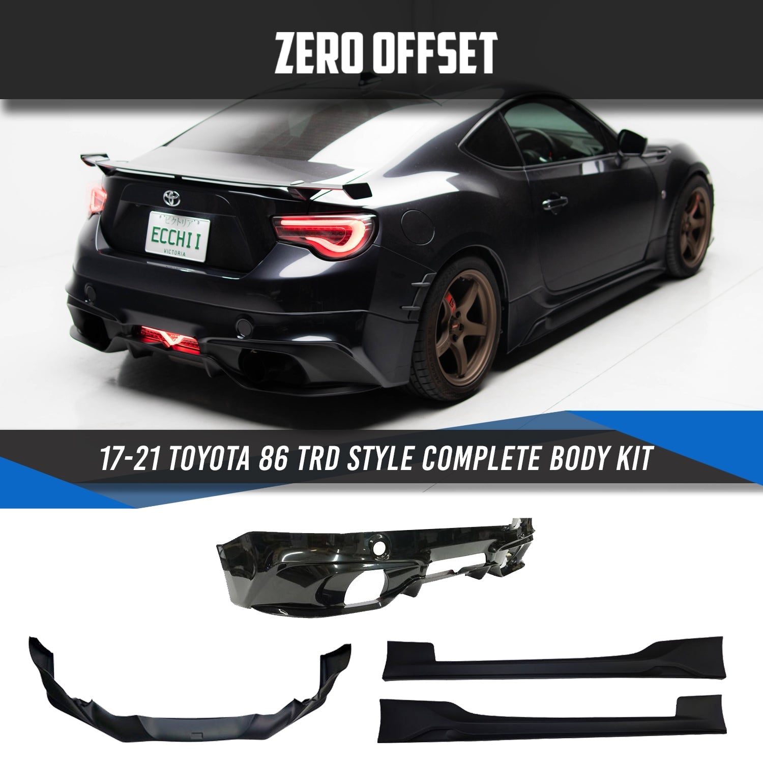 Zero Offset  TRD V2 Style Full Kit for 17-21 Toyota 86 - MODE Auto Concepts