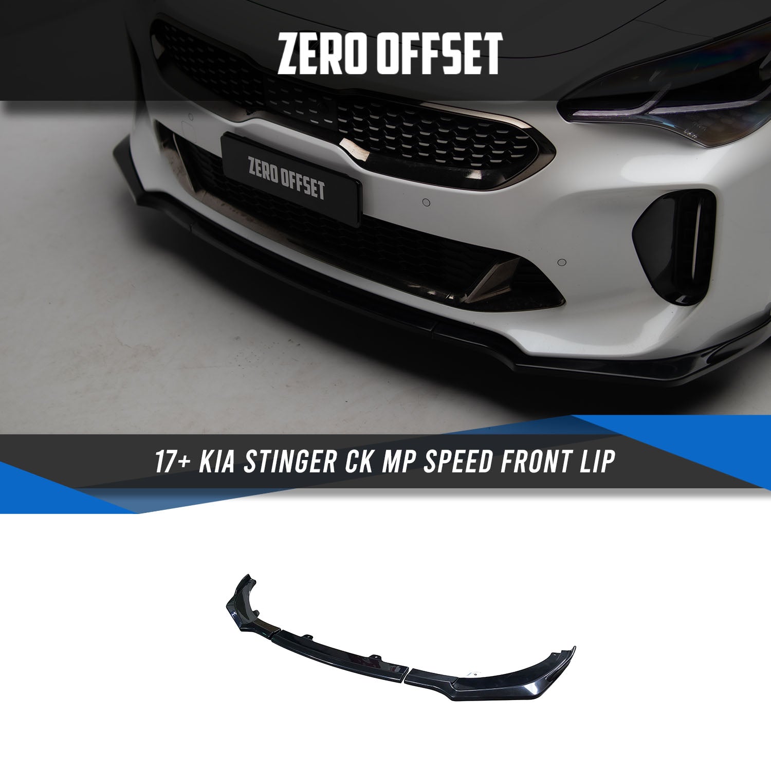 Zero Offset  MP Speed Style Front Lip for 17+ KIA Stinger CK - MODE Auto Concepts