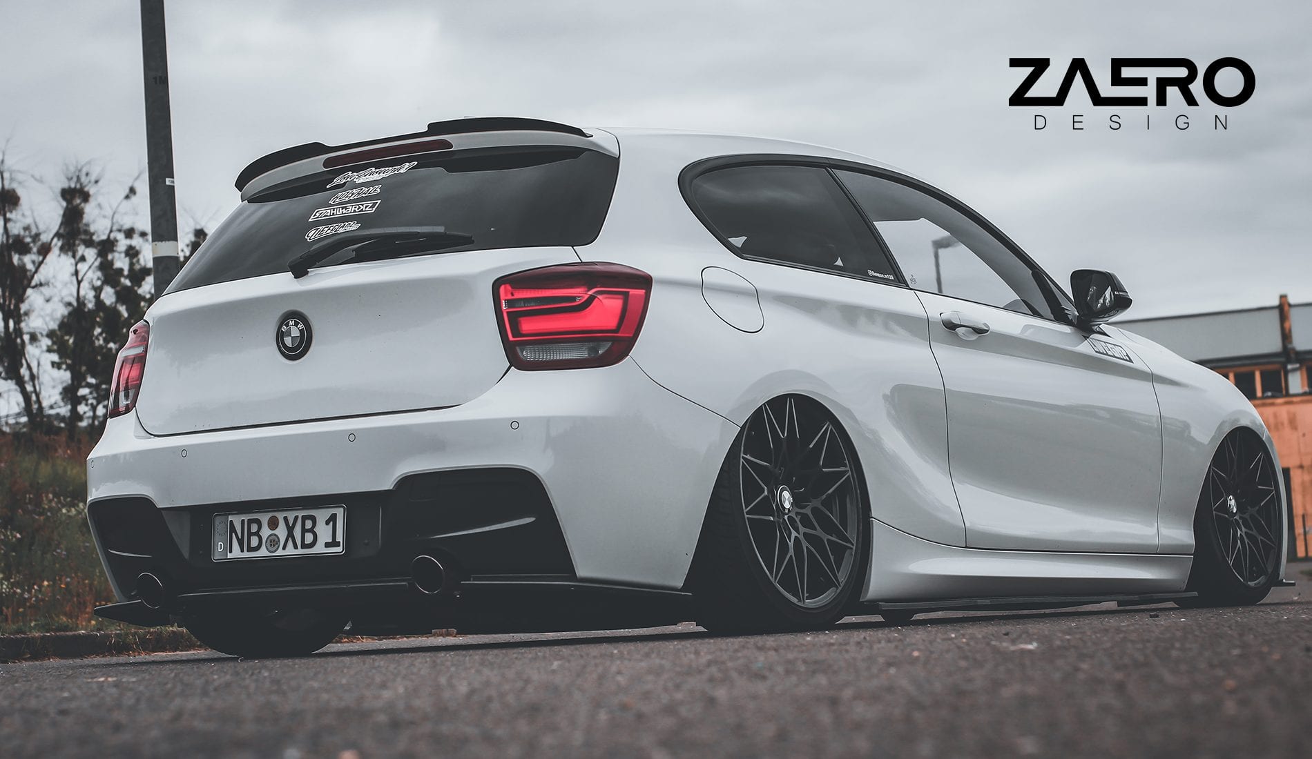 Zaero Designs  EVO-1 Rear Diffuser & Rear Splitters for BMW 1 Series F20 (Pre LCI) 12-15 - MODE Auto Concepts