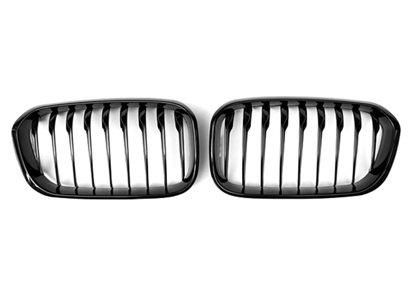 Zero Offset  M Performance Style Gloss Black Grill (Single Slat) For BMW 1 Series F20 15-19 - MODE Auto Concepts