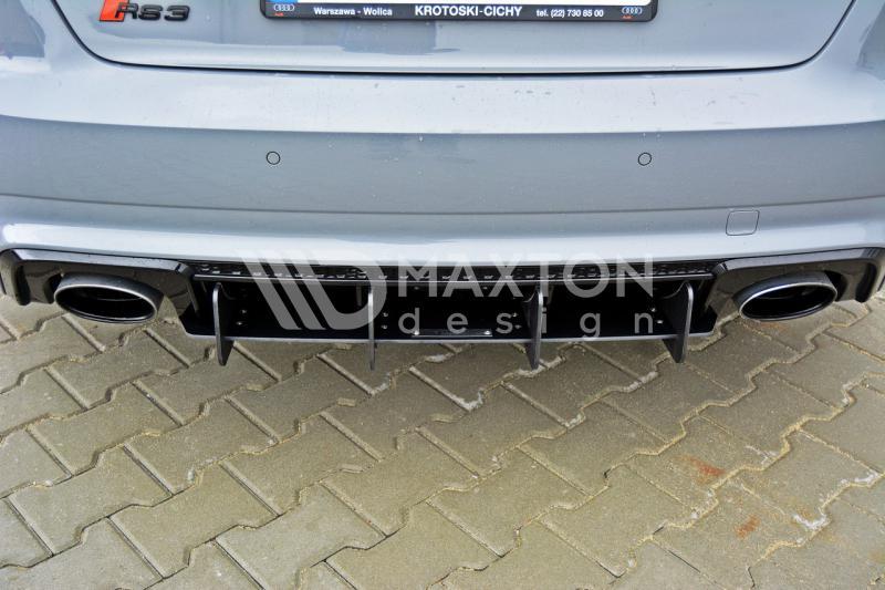 Maxton Design Audi RS3 8VA Sportback Front Splitter Lip v2 + Side Skirts + Diffuser - MODE Auto Concepts