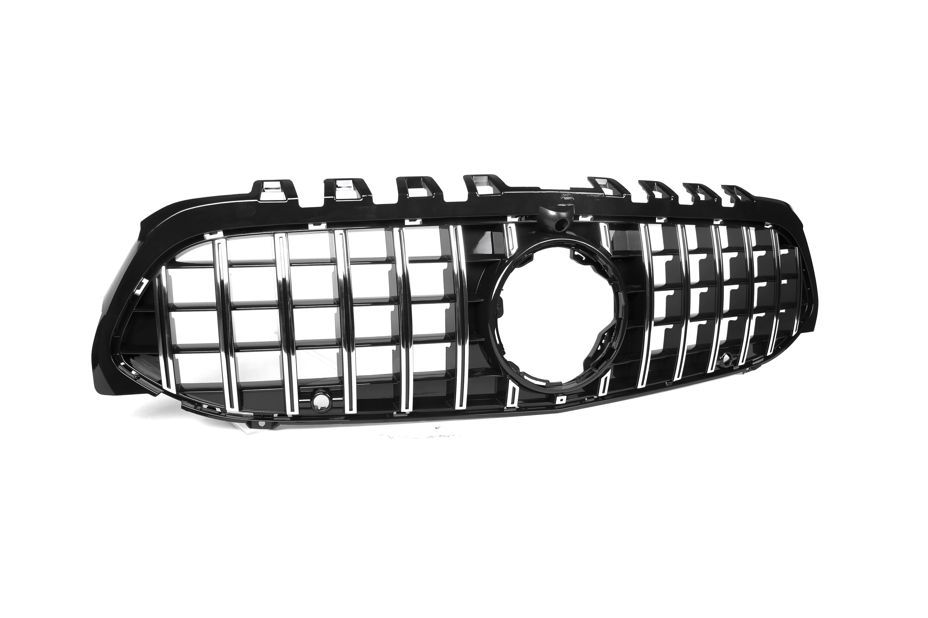 Zero Offset  AMG Panamericana Style Grille for Mercedes A Class W177 Hatch / V177 Sedan 19-23 - Silver - MODE Auto Concepts