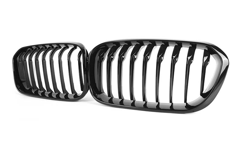 Zero Offset  M Performance Style Gloss Black Grill (Single Slat) For BMW 1 Series F20 15-19 - MODE Auto Concepts