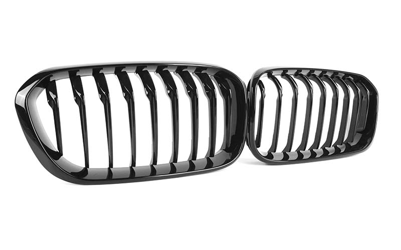 Zero Offset  M Performance Style Gloss Black Grill (Single Slat) For BMW 1 Series F20 15-19 - MODE Auto Concepts