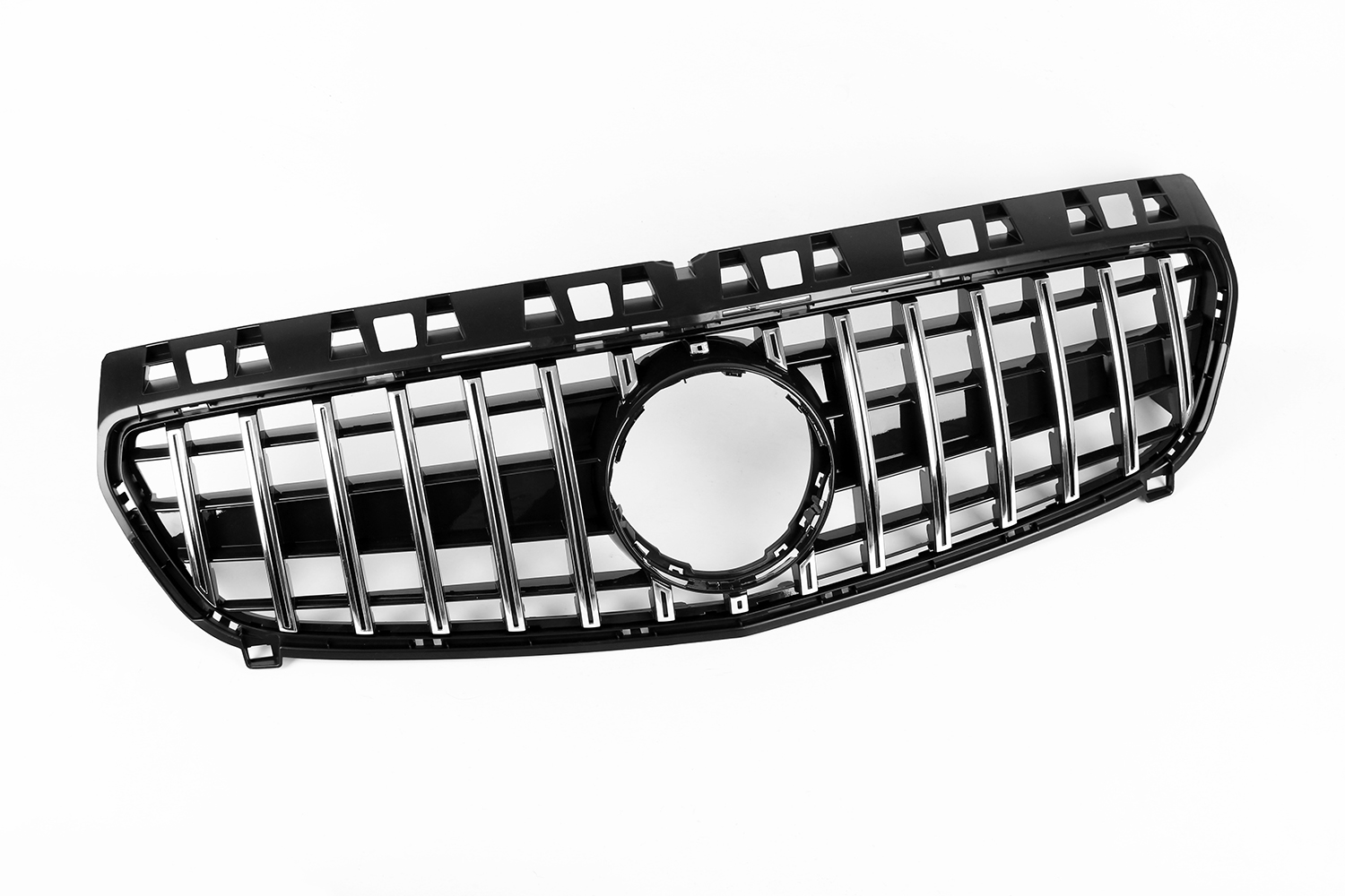 Zero Offset  AMG Panamericana Style Grille for Mercedes A Class W176 13-15 - Silver - MODE Auto Concepts