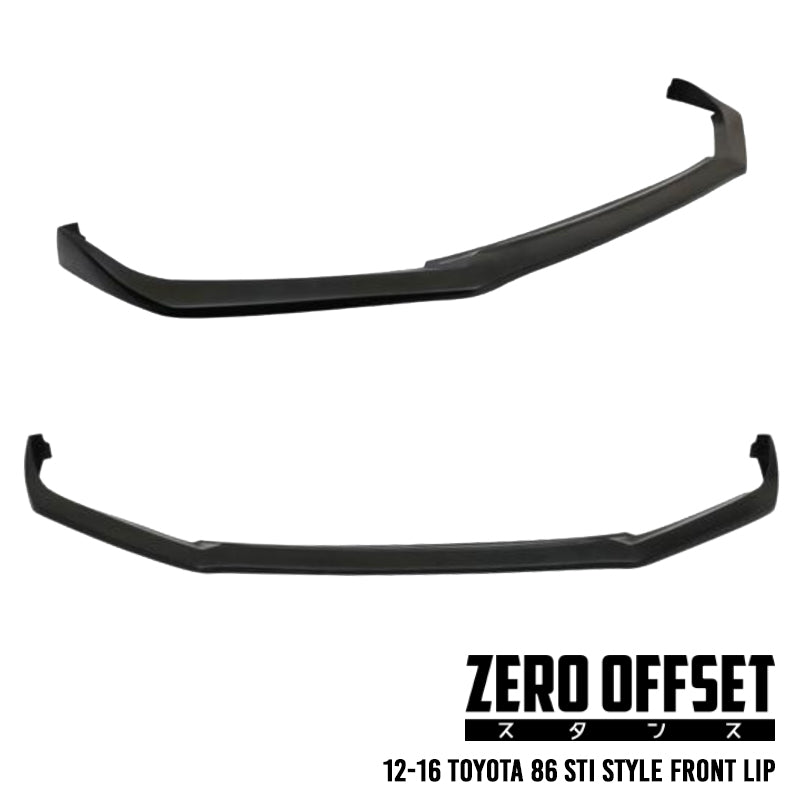 Zero Offset  STI Style Front Lip for 12-16 Toyota 86 (ZN6) - MODE Auto Concepts