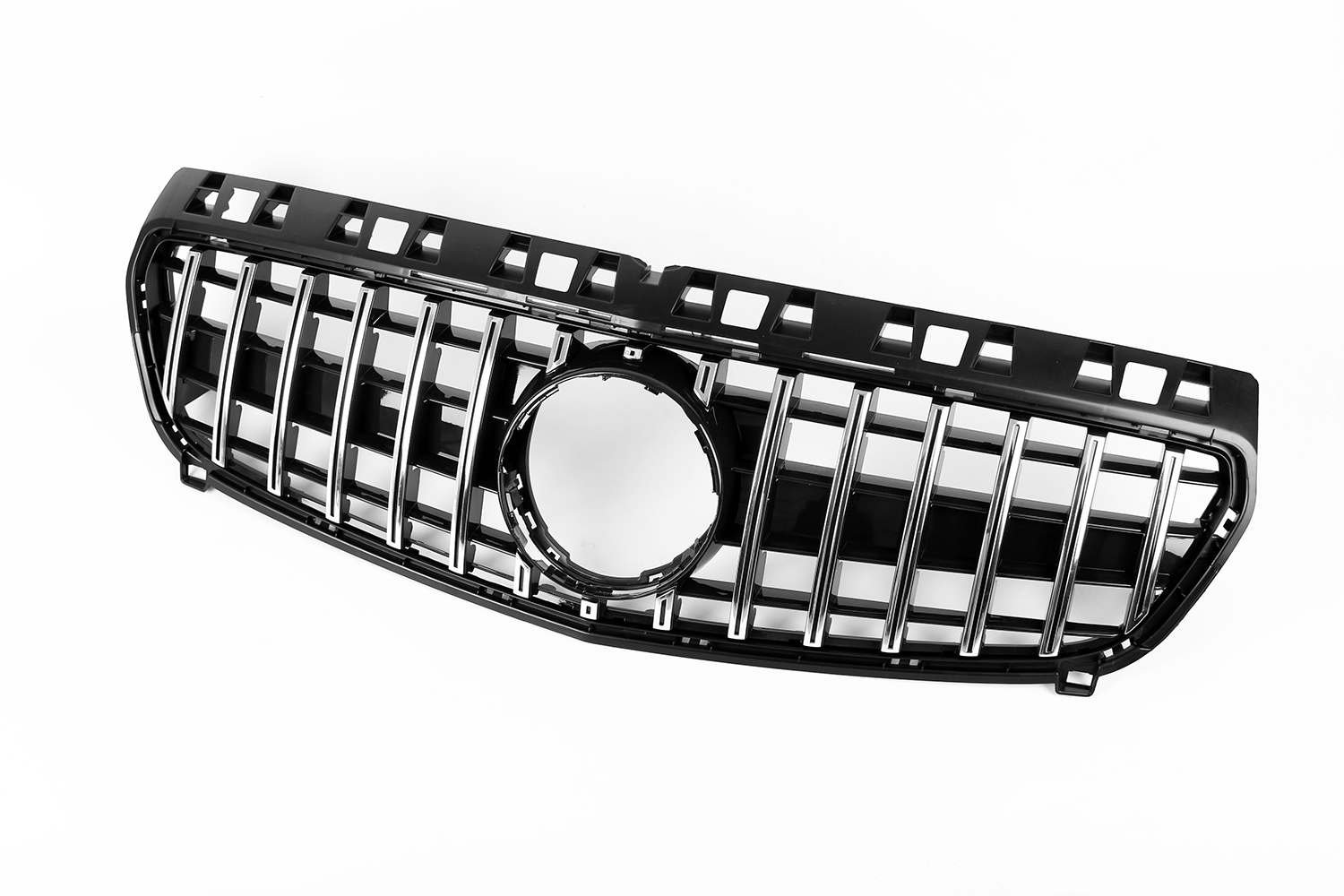 Zero Offset  AMG Panamericana Style Grille for Mercedes A Class W176 13-15 - Silver - MODE Auto Concepts