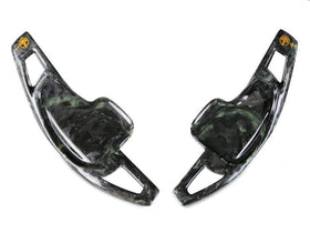 Armaspeed BMW F30 F31 F32 F36 Luminous Green Forged Carbon Fibre Paddle Shifter (Inc. 330i, 340i, 435dx, 440i) - MODE Auto Concepts