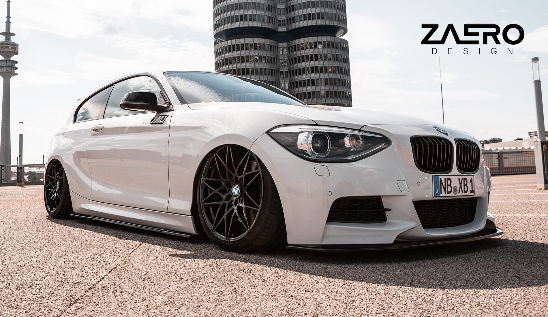 Zaero Designs  EVO-1 Side Splitter for BMW 1 Series F20 (Pre LCI) 12-15 - MODE Auto Concepts