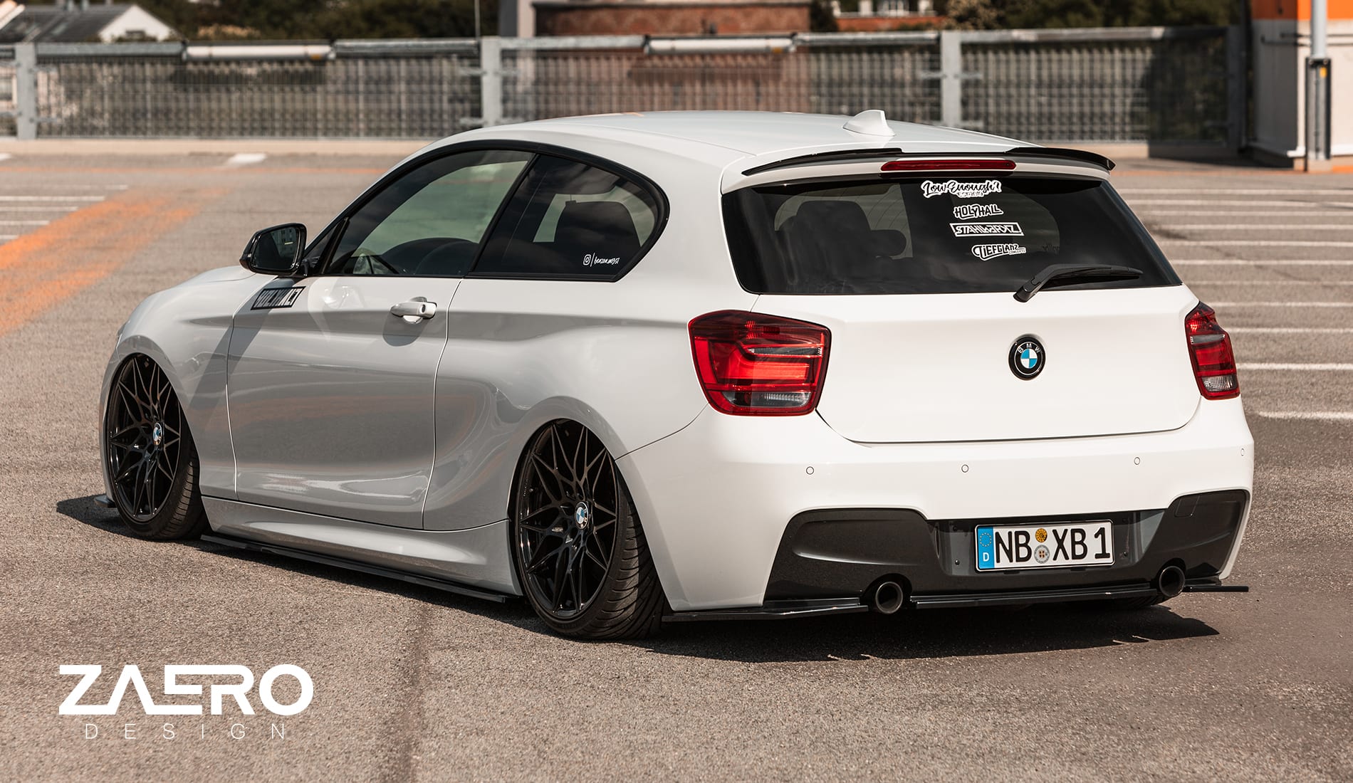 Zaero Designs  EVO-1 Rear Diffuser & Rear Splitters for BMW 1 Series F20 (Pre LCI) 12-15 - MODE Auto Concepts